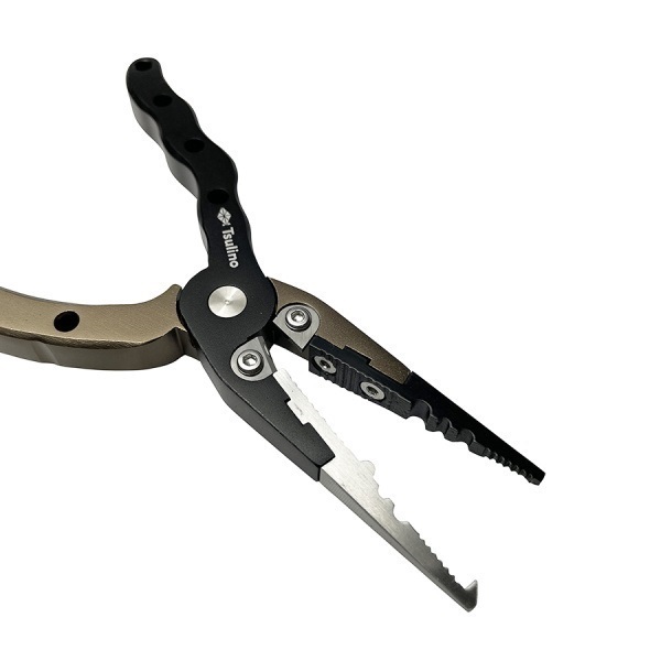 軽量で使いやすいアルミプライヤーS【PEラインが楽々カット/自重約68ｇ/超軽量アルミプライヤー/タングステンの刃】